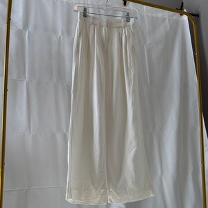 Abercrombie & Fitch Cream Linen Pants